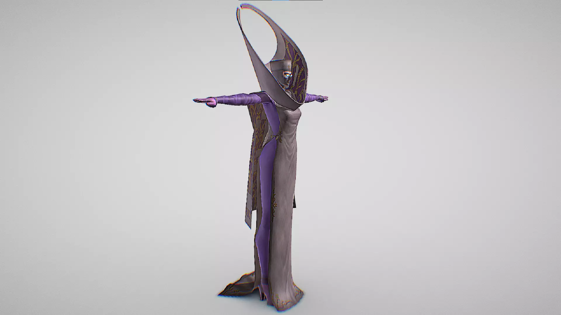 Umbran Elder - The Leader Of The Umbra Witches - Bayonetta Low-poly 3D model_4
