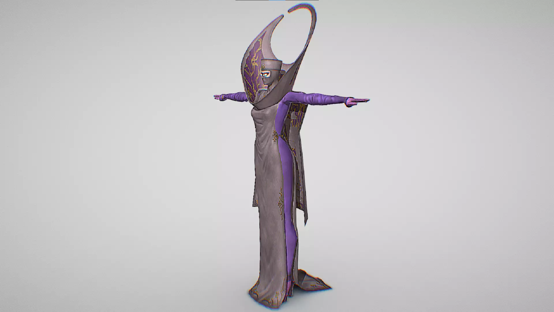 Umbran Elder - The Leader Of The Umbra Witches - Bayonetta Low-poly 3D model_5