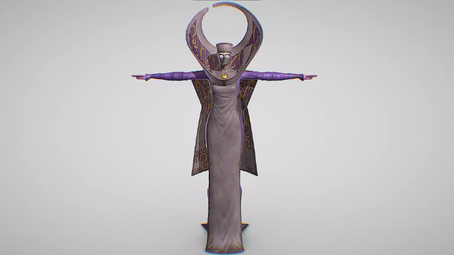 Umbran Elder - The Leader Of The Umbra Witches - Bayonetta Low-poly 3D model_1