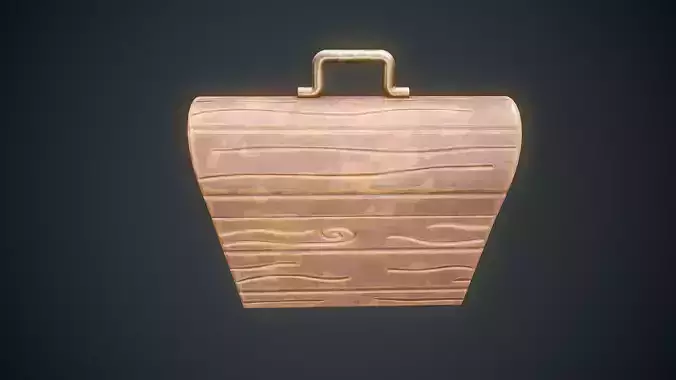 Stylized Box Arcane Style Game Ready Prop