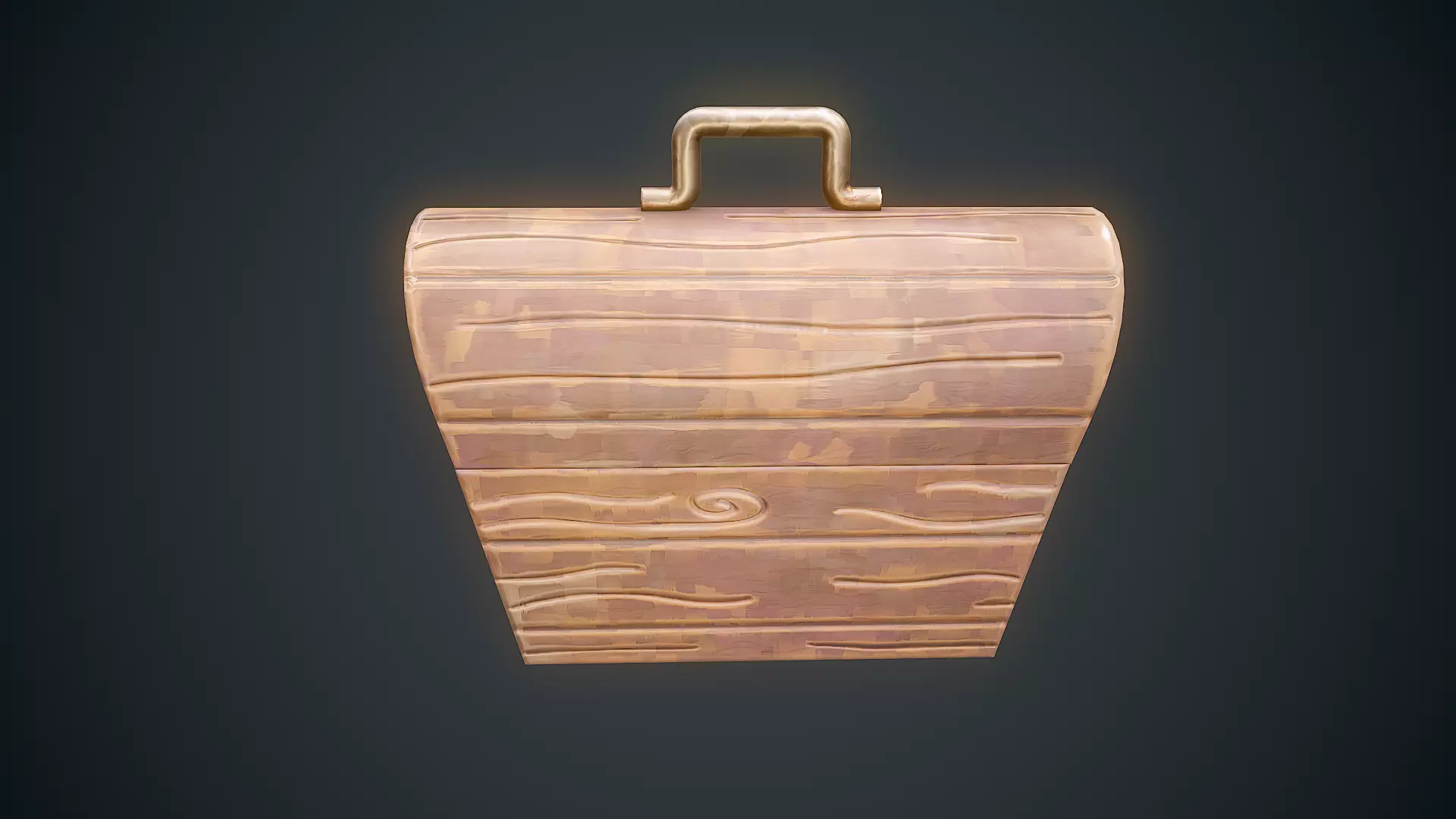 Stylized Box Arcane Style Game Ready Prop Low-poly 3D model_0