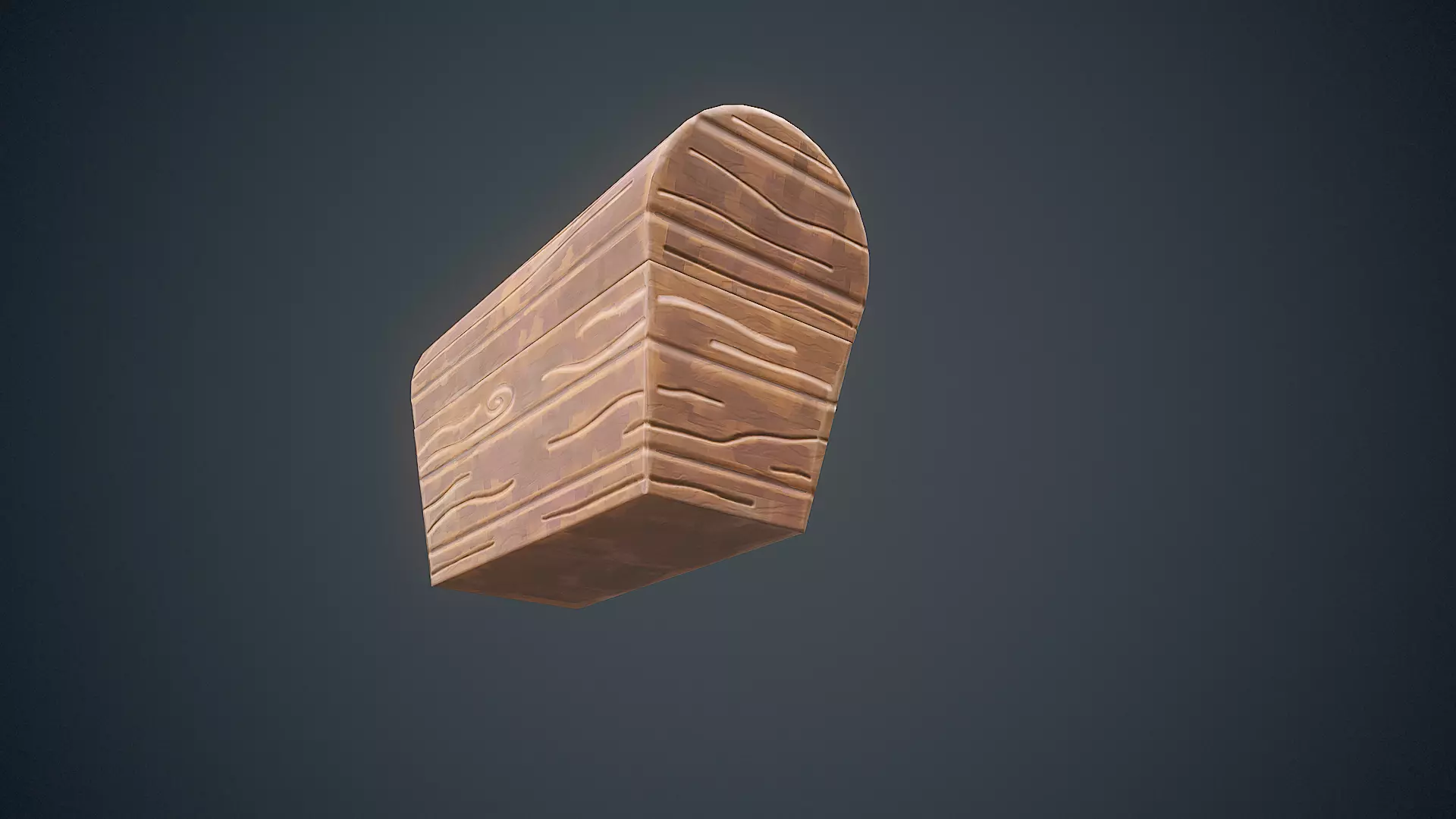 Stylized Box Arcane Style Game Ready Prop Low-poly 3D model_4