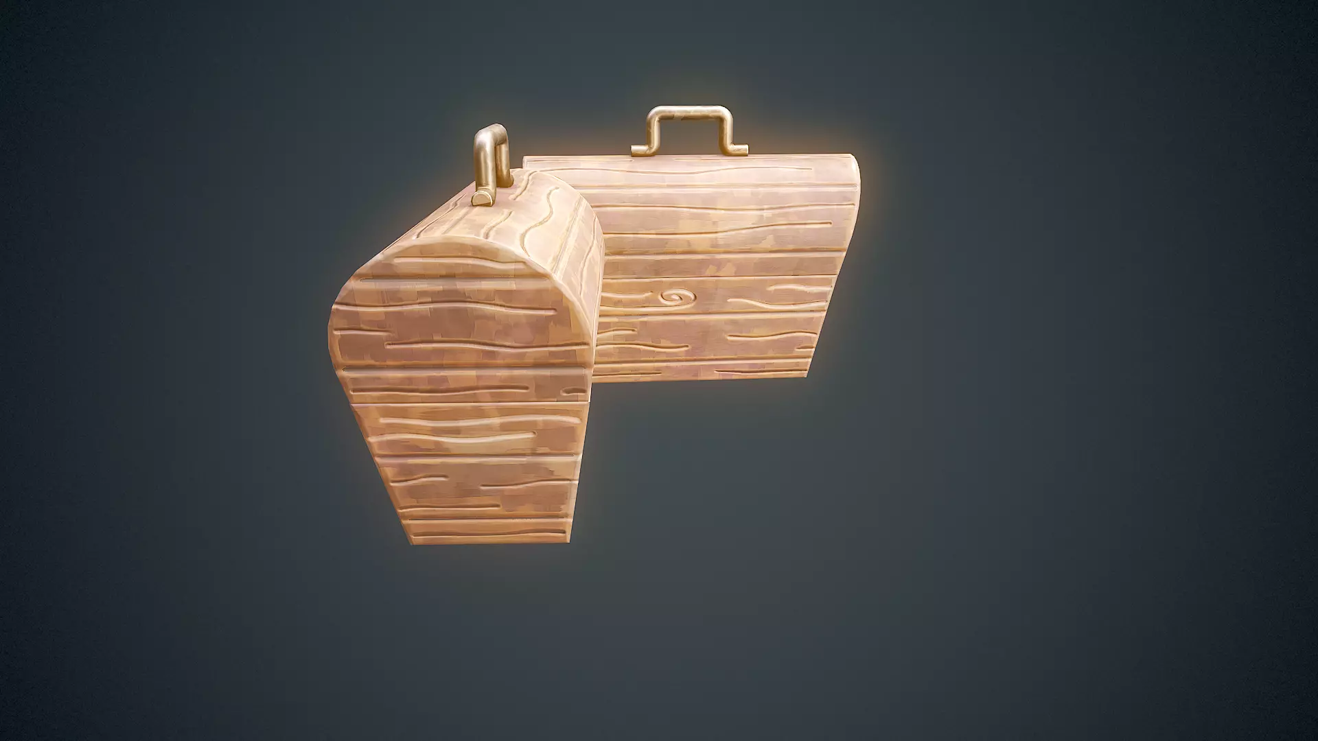 Stylized Box Arcane Style Game Ready Prop Low-poly 3D model_11