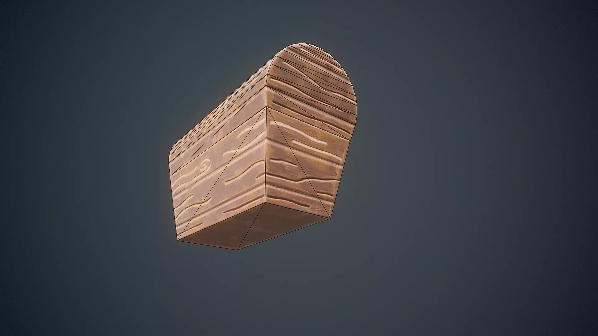 Stylized Box Arcane Style Game Ready Prop Low-poly 3D model_37