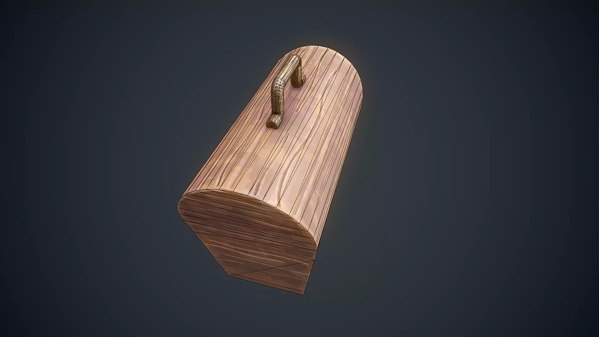 Stylized Box Arcane Style Game Ready Prop Low-poly 3D model_38