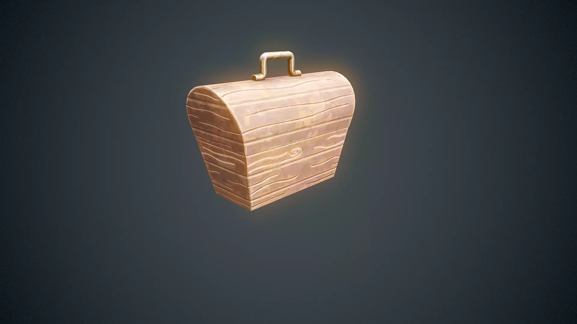 Stylized Box Arcane Style Game Ready Prop Low-poly 3D model_3