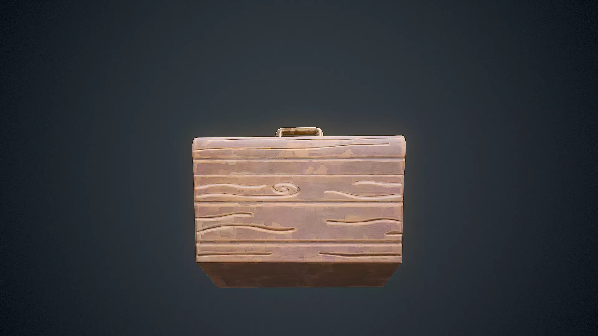 Stylized Box Arcane Style Game Ready Prop Low-poly 3D model_6