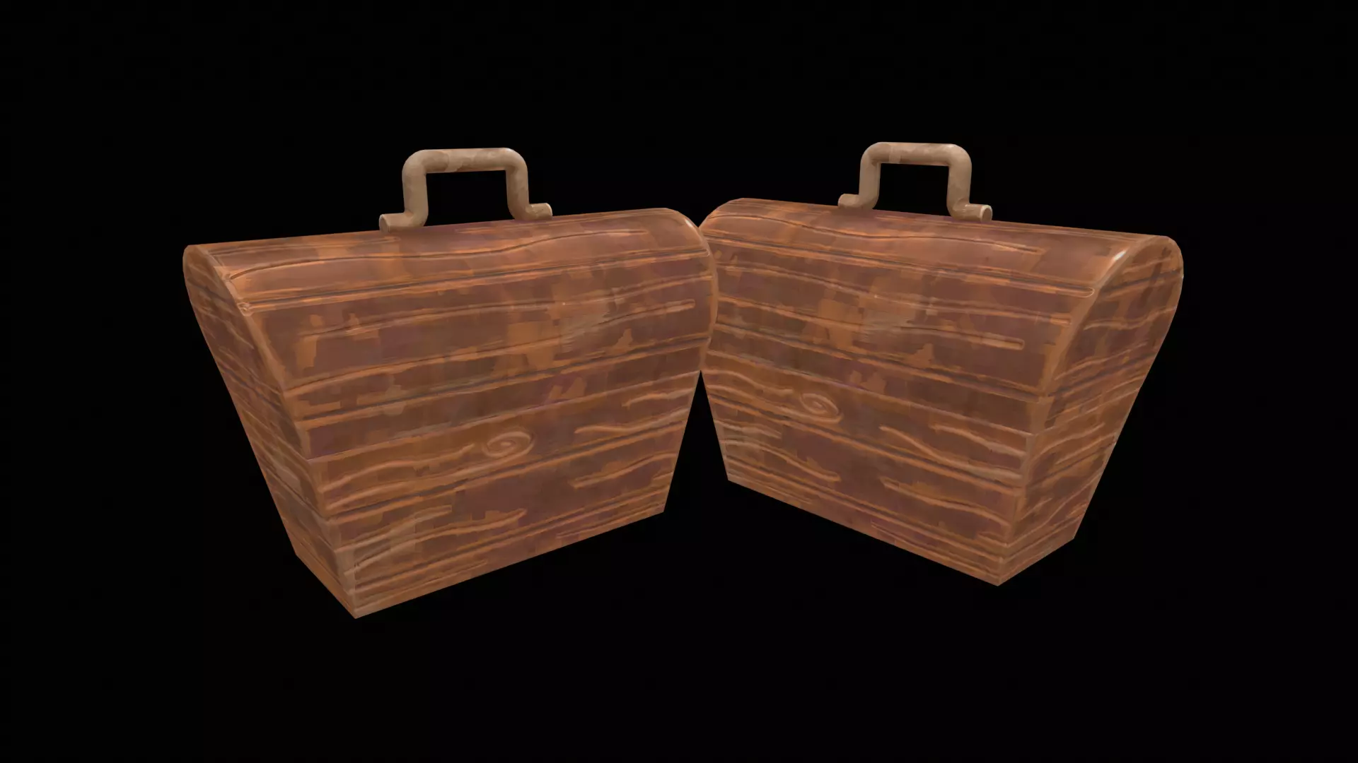 Stylized Box Arcane Style Game Ready Prop Low-poly 3D model_23