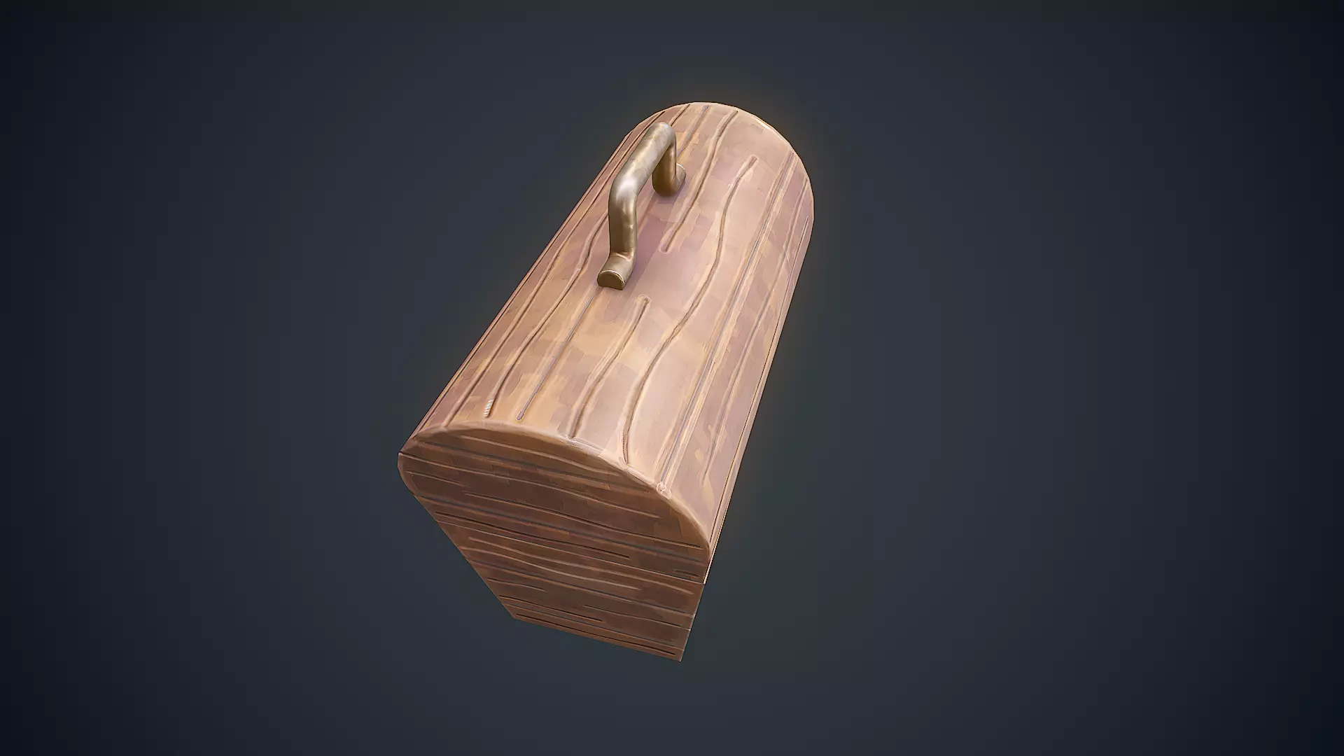 Stylized Box Arcane Style Game Ready Prop Low-poly 3D model_5