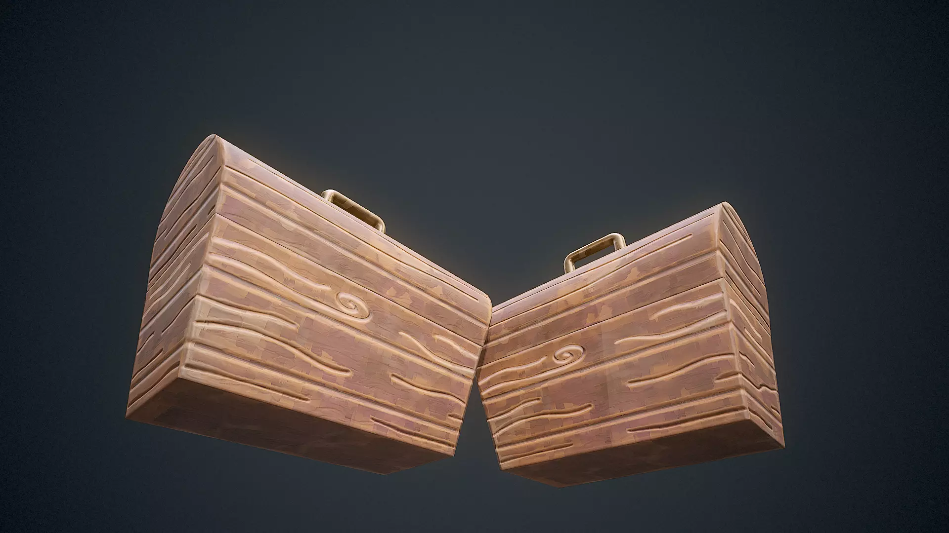 Stylized Box Arcane Style Game Ready Prop Low-poly 3D model_10