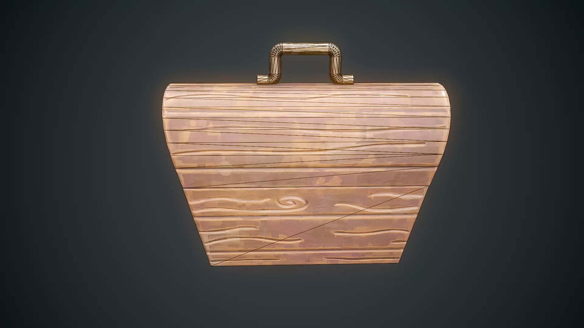 Stylized Box Arcane Style Game Ready Prop Low-poly 3D model_41