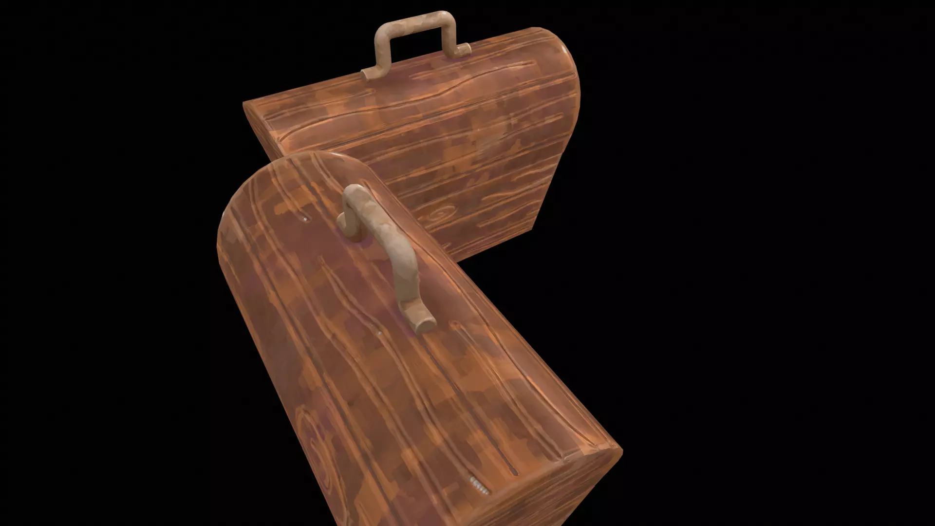 Stylized Box Arcane Style Game Ready Prop Low-poly 3D model_20