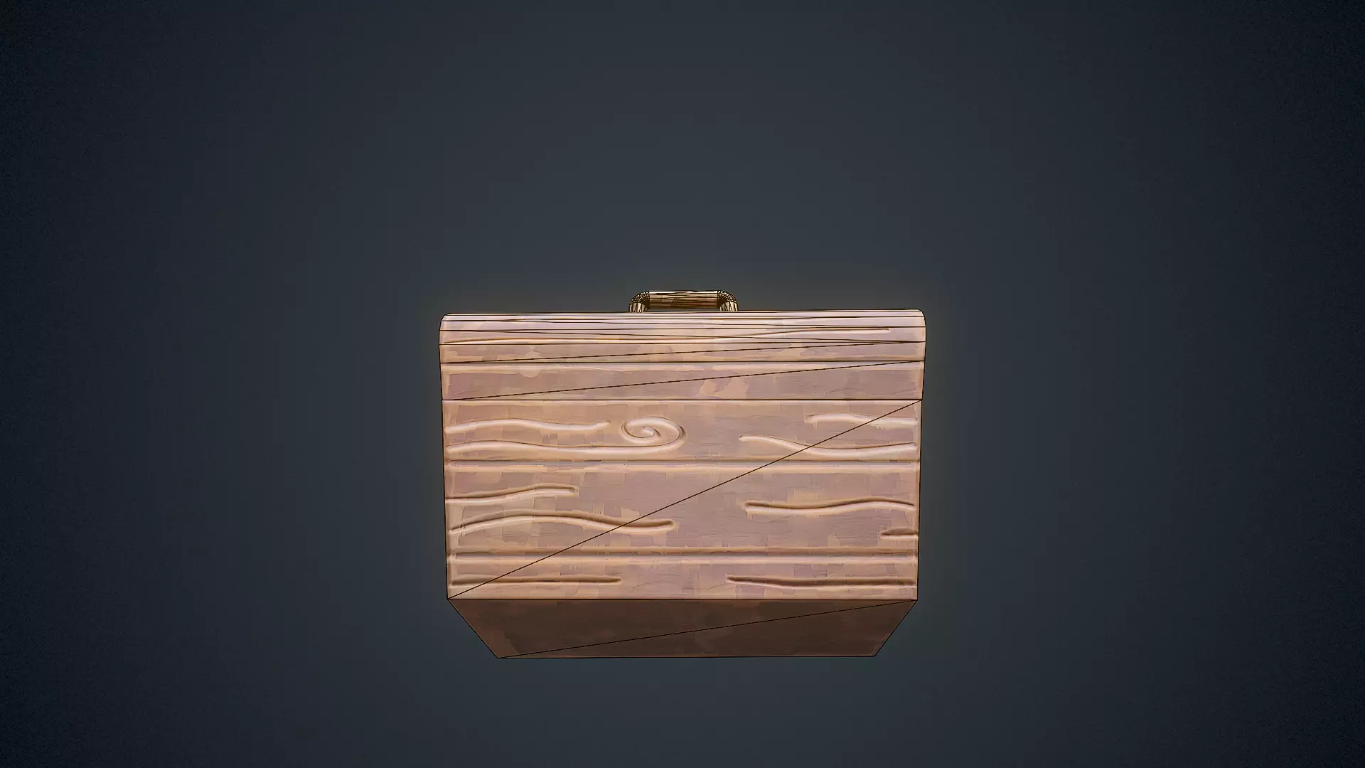 Stylized Box Arcane Style Game Ready Prop Low-poly 3D model_39