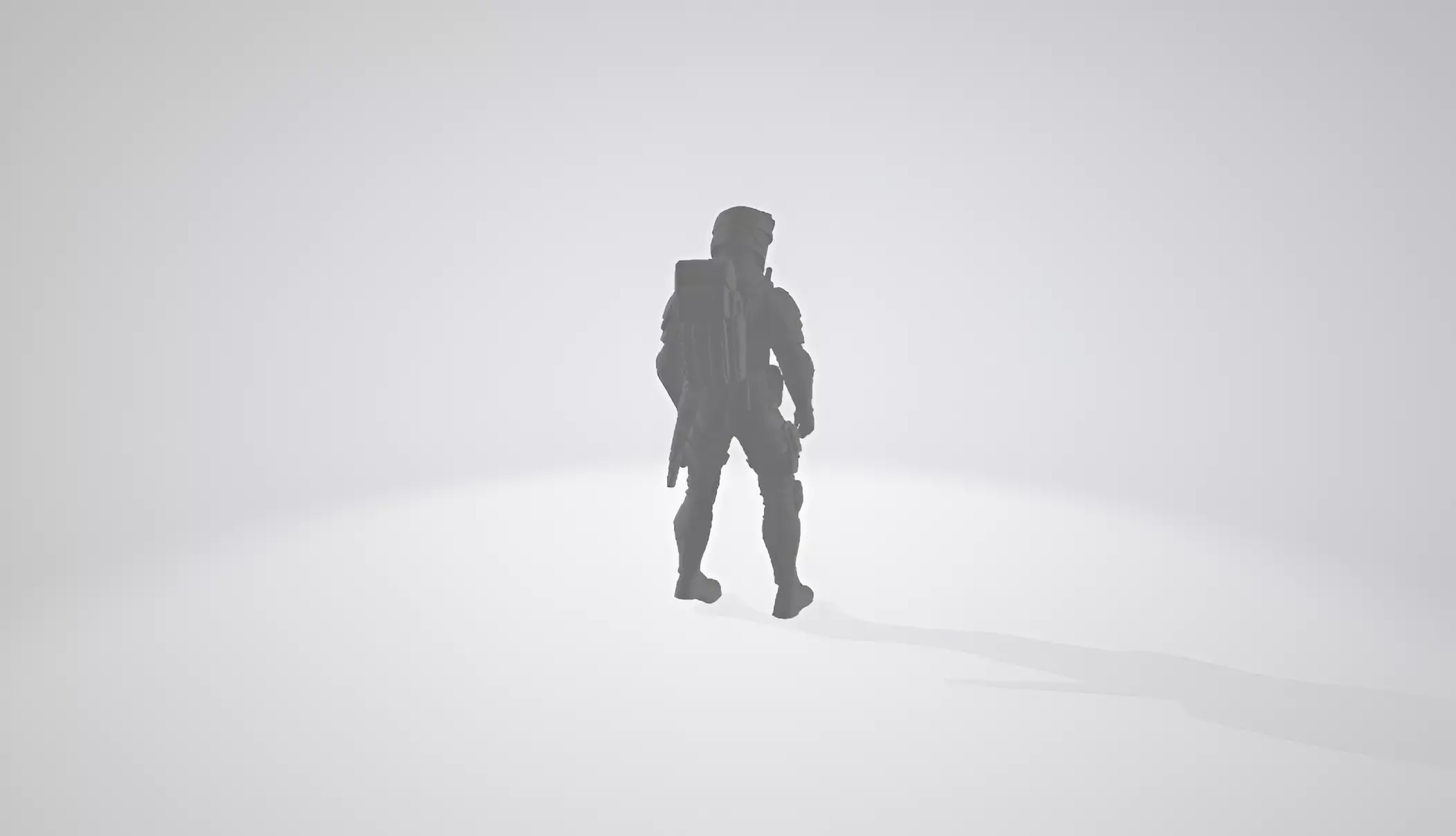 A battle hardened soldier with armor helmet 3D print model_2