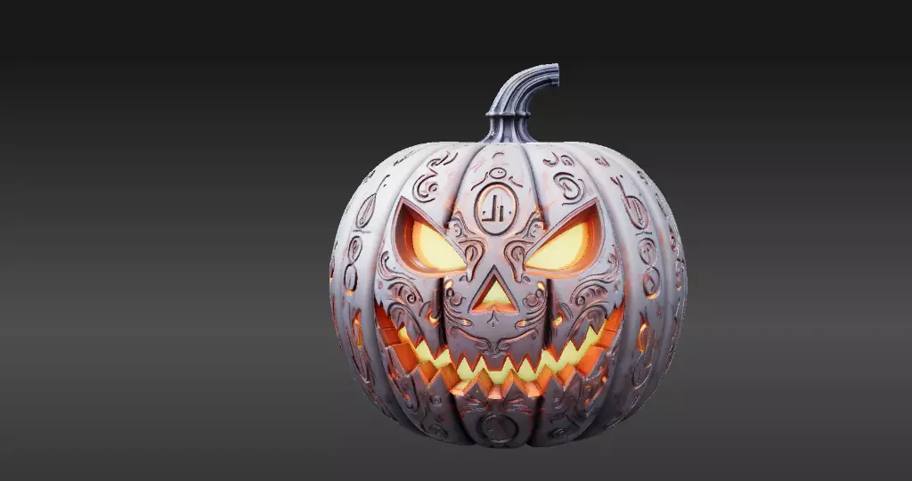 Pumpkin Lantern 3D Model Jack-O-Lantern Halloween 3D Printable 3D print model_0