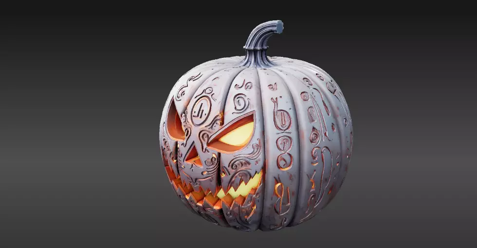 Pumpkin Lantern 3D Model Jack-O-Lantern Halloween 3D Printable 3D print model_9