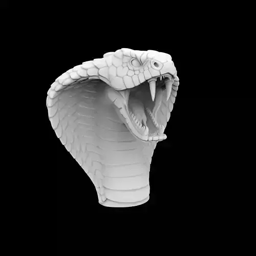 Cobra Open Mouth Threat 3D Print Model