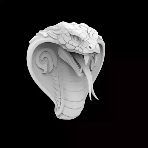 Cobra Skull Hybrid Head 3D Print Model