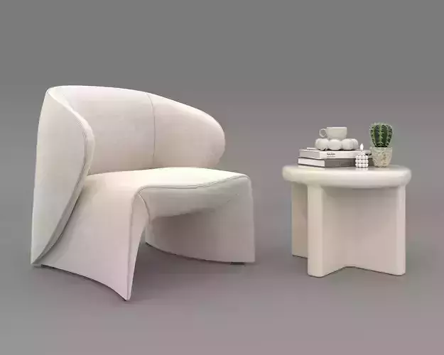 Modern Coffee Table and Armchair Set 73