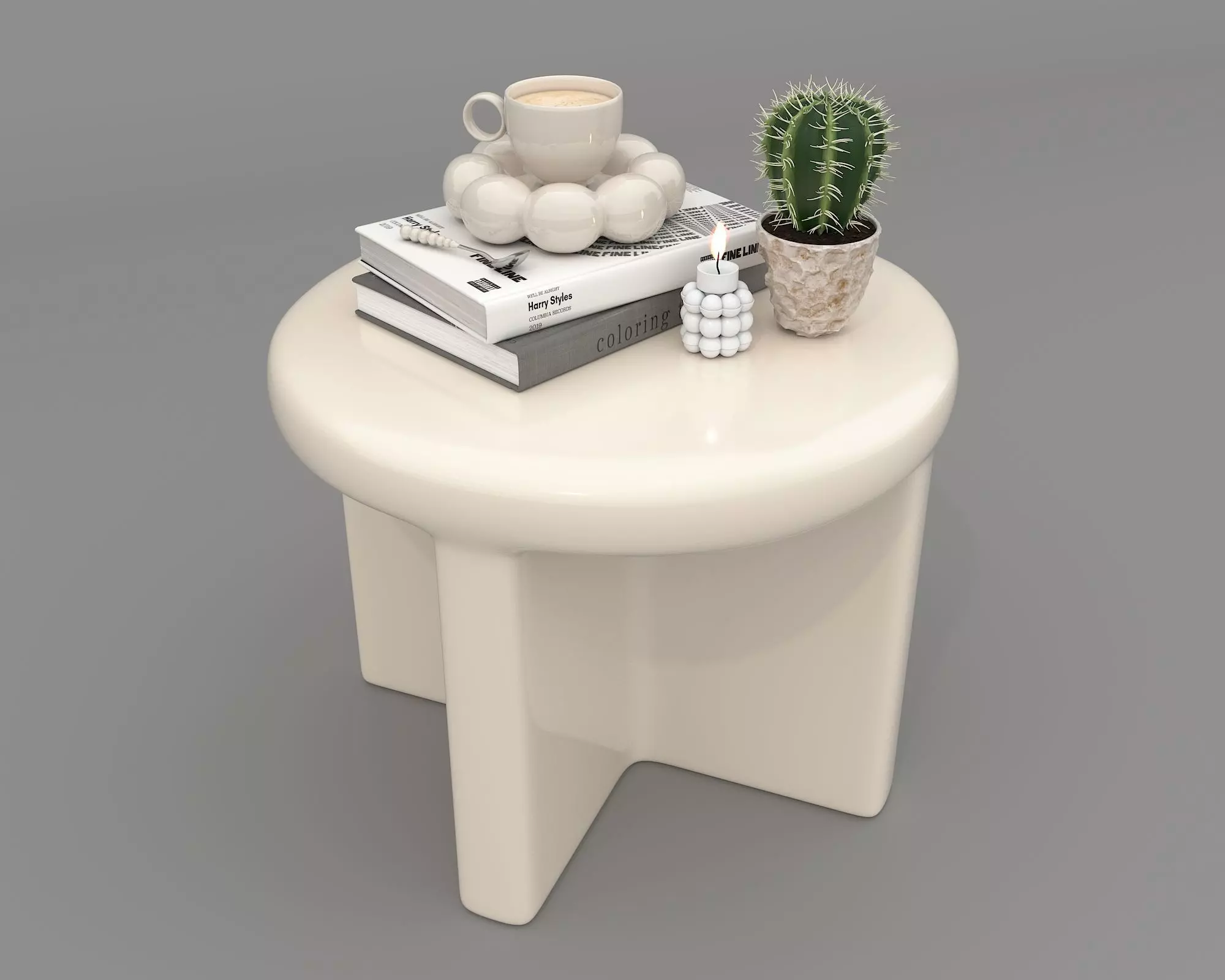 Modern Coffee Table and Armchair Set 73 3D model_7