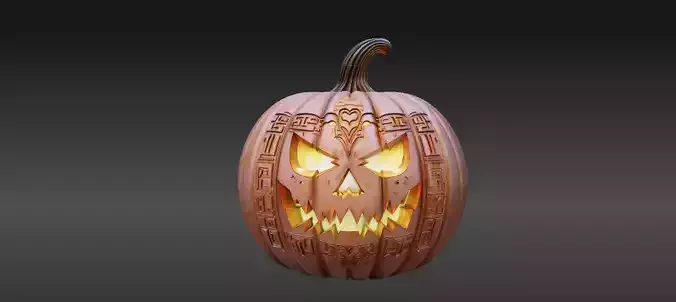 Jack-O-Lantern Halloween 3D Printable Pumpkin 3D print model