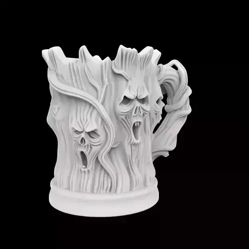 Haunted Tree Mug 3D Print Model