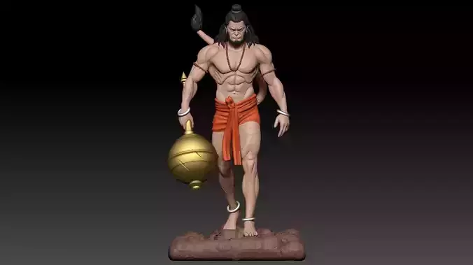 LORD HANUMAN 3D MODEL 3D model