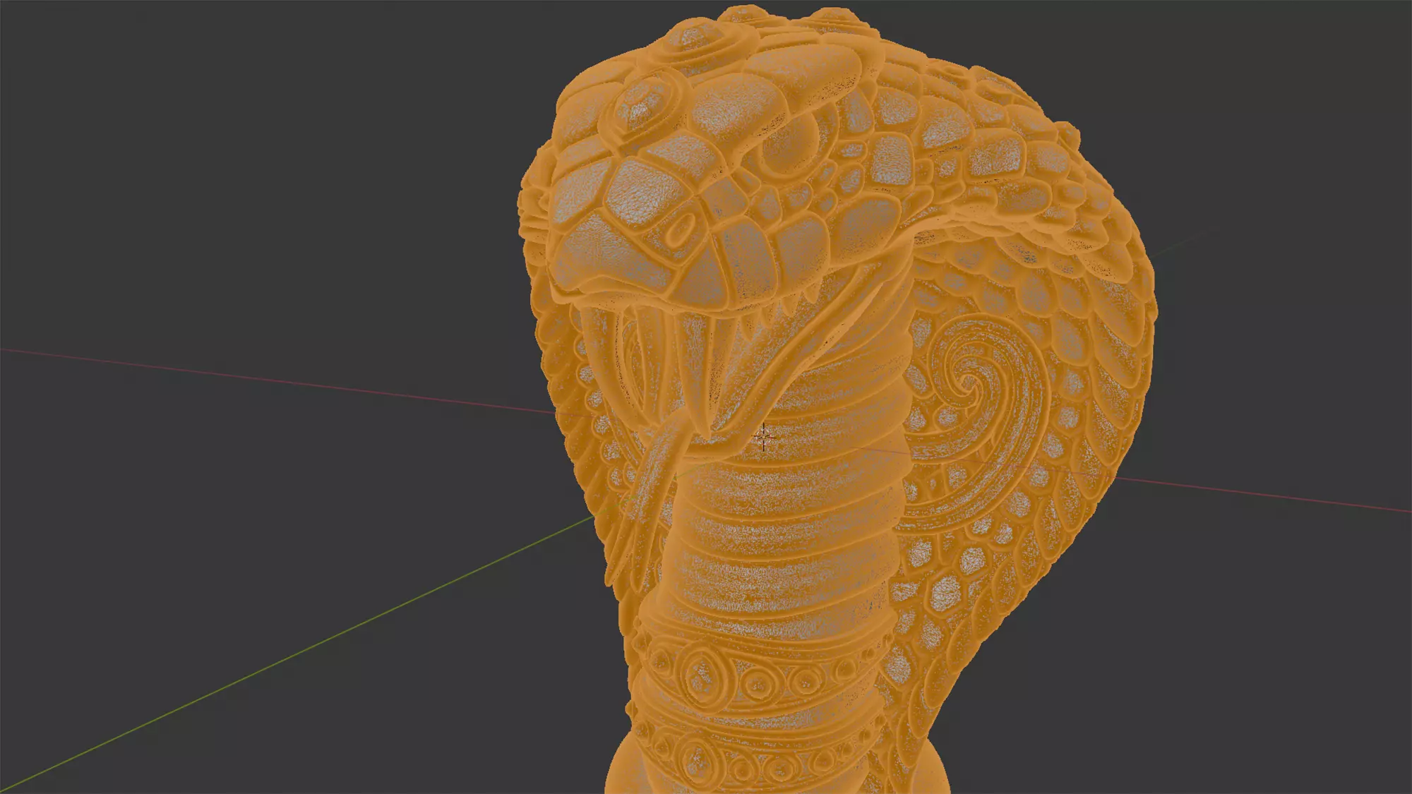 Hooded Cobra with Jewelry Accents 3D Print Model 3D print model_5