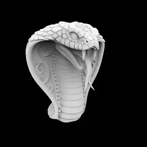Mythic Cobra Guardian Head 3D Print Model