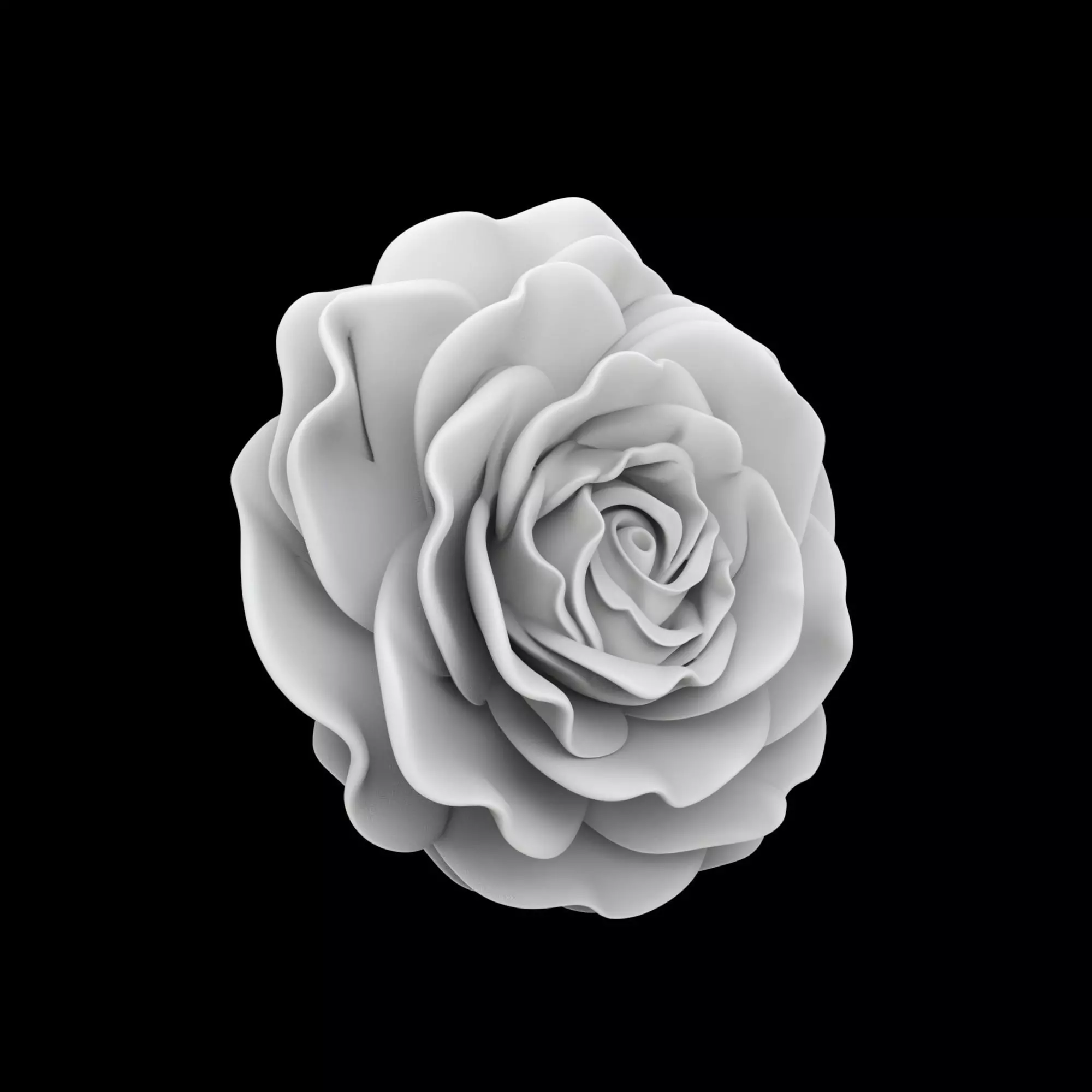 Rose Clock Face Sculpture 3D Print Model 3D print model_0