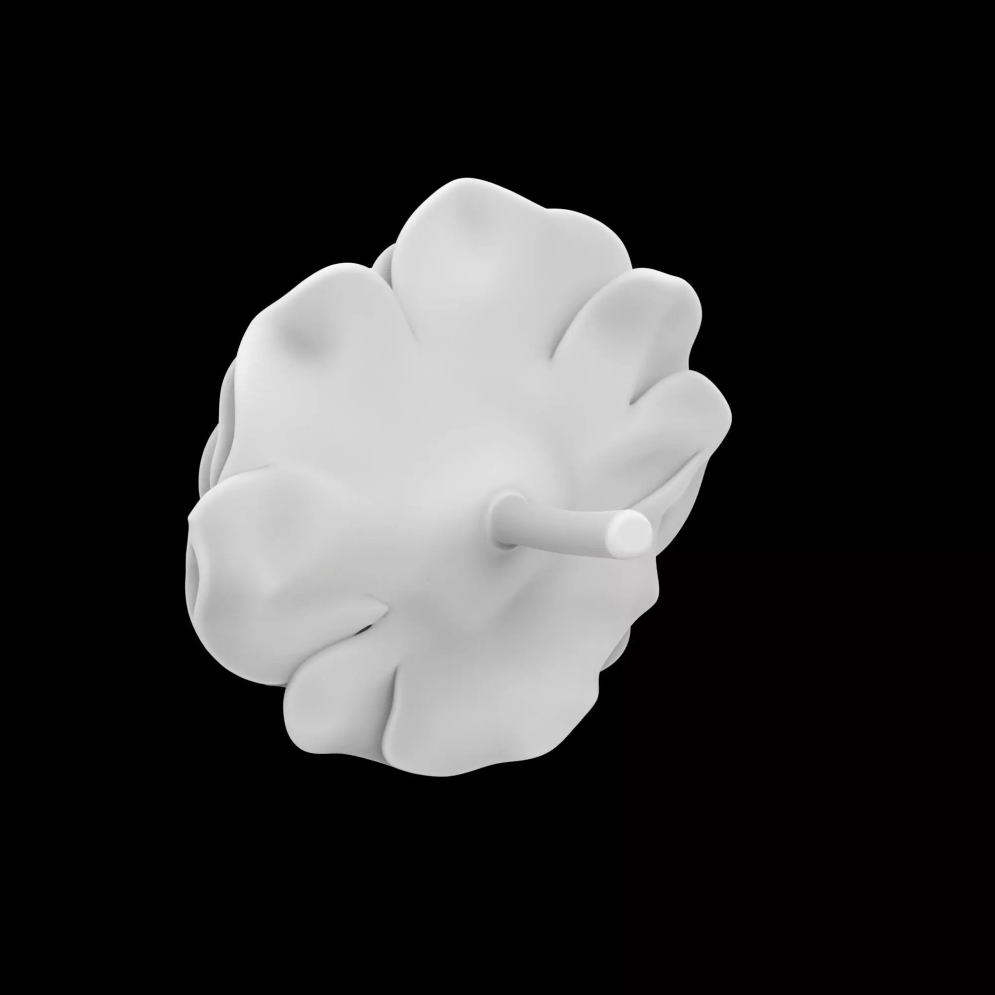 Rose Clock Face Sculpture 3D Print Model 3D print model_2