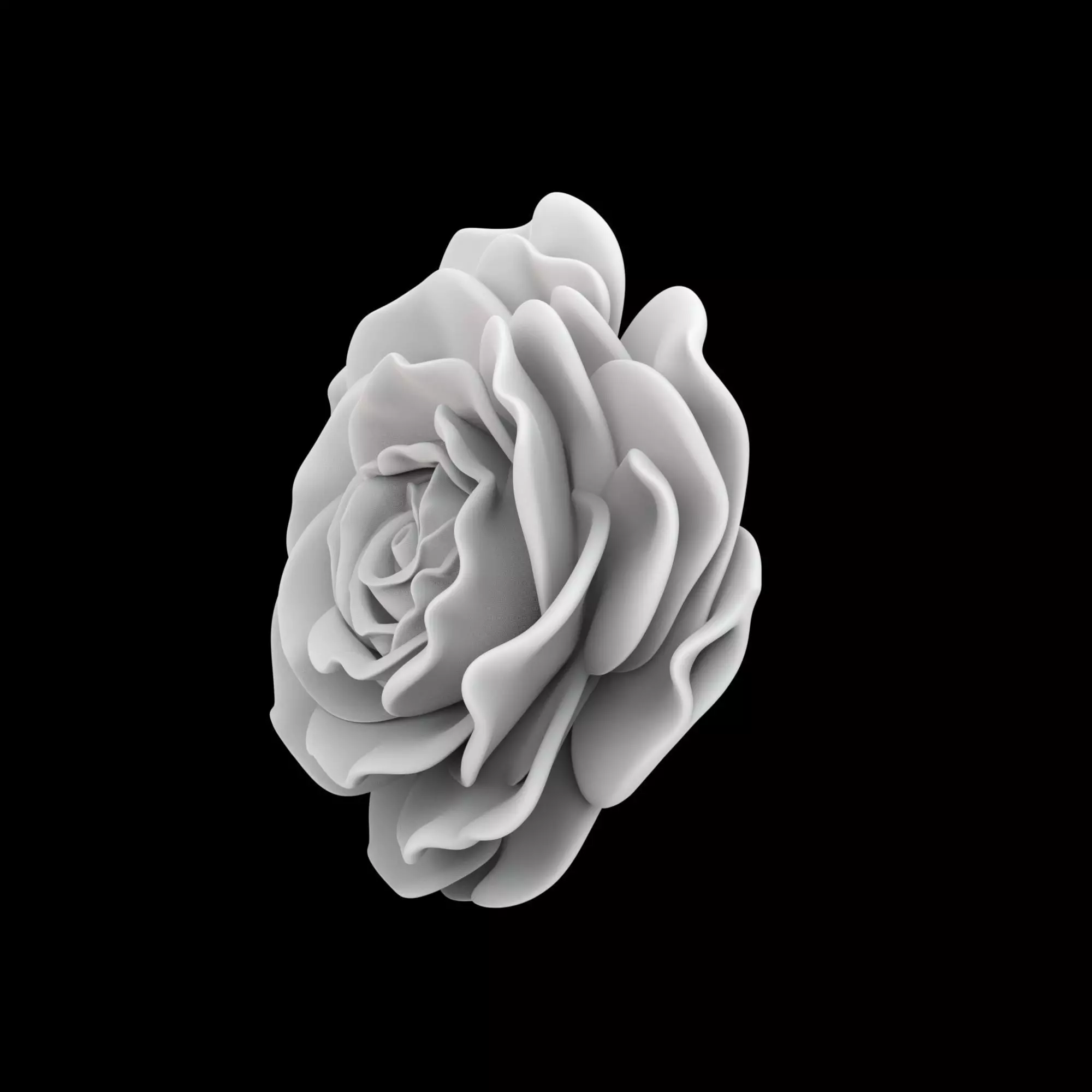 Rose Clock Face Sculpture 3D Print Model 3D print model_1