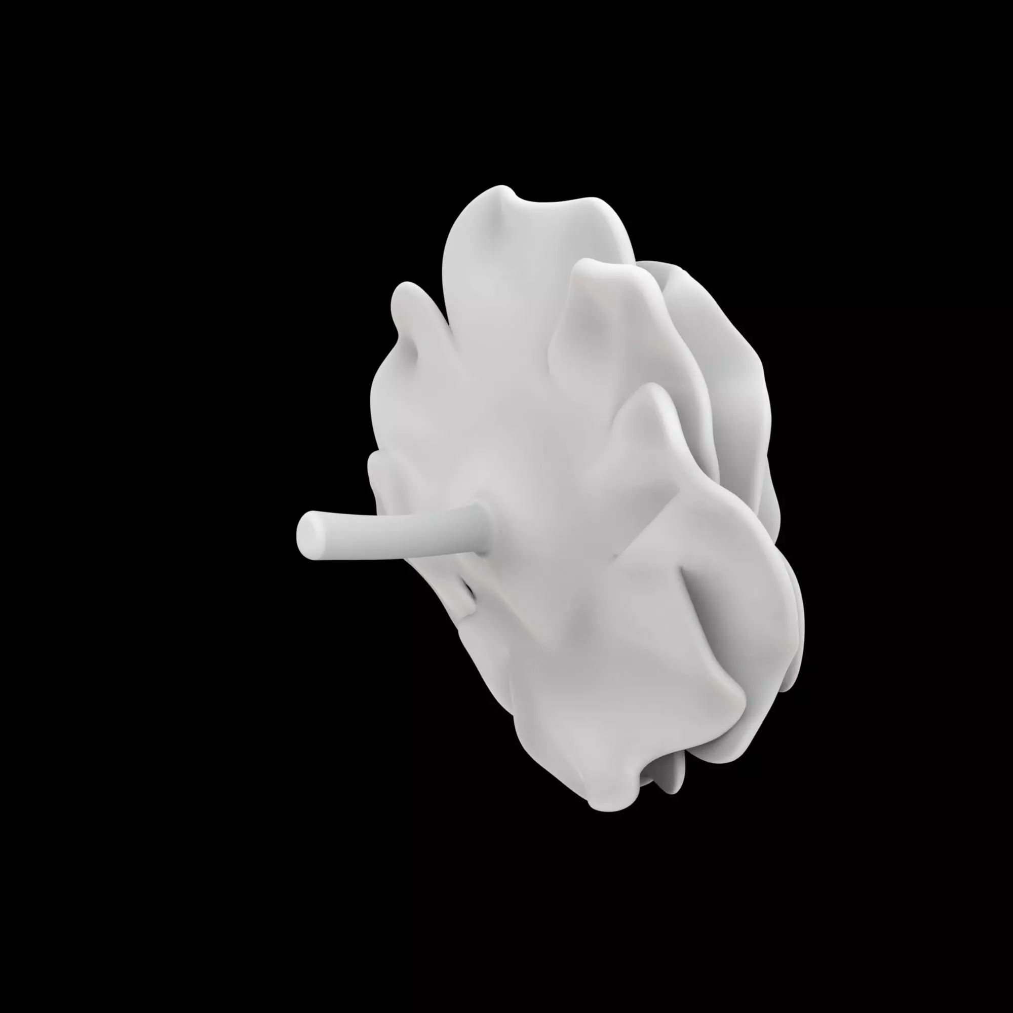 Rose Clock Face Sculpture 3D Print Model 3D print model_3