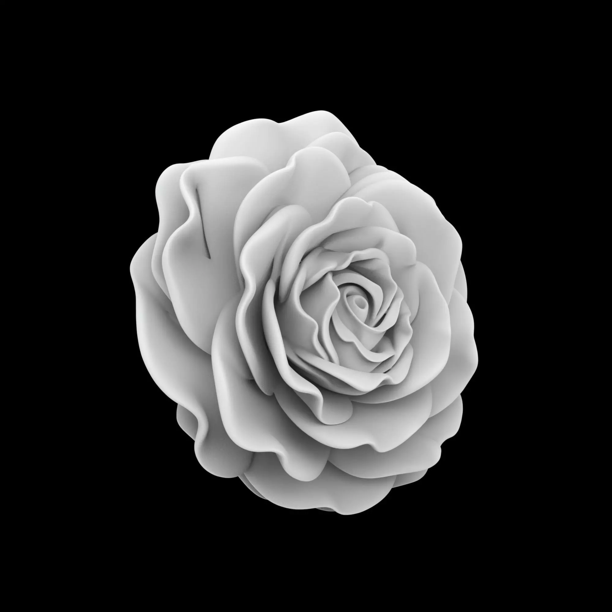 Rose Clock Face Sculpture 3D Print Model 3D print model_4