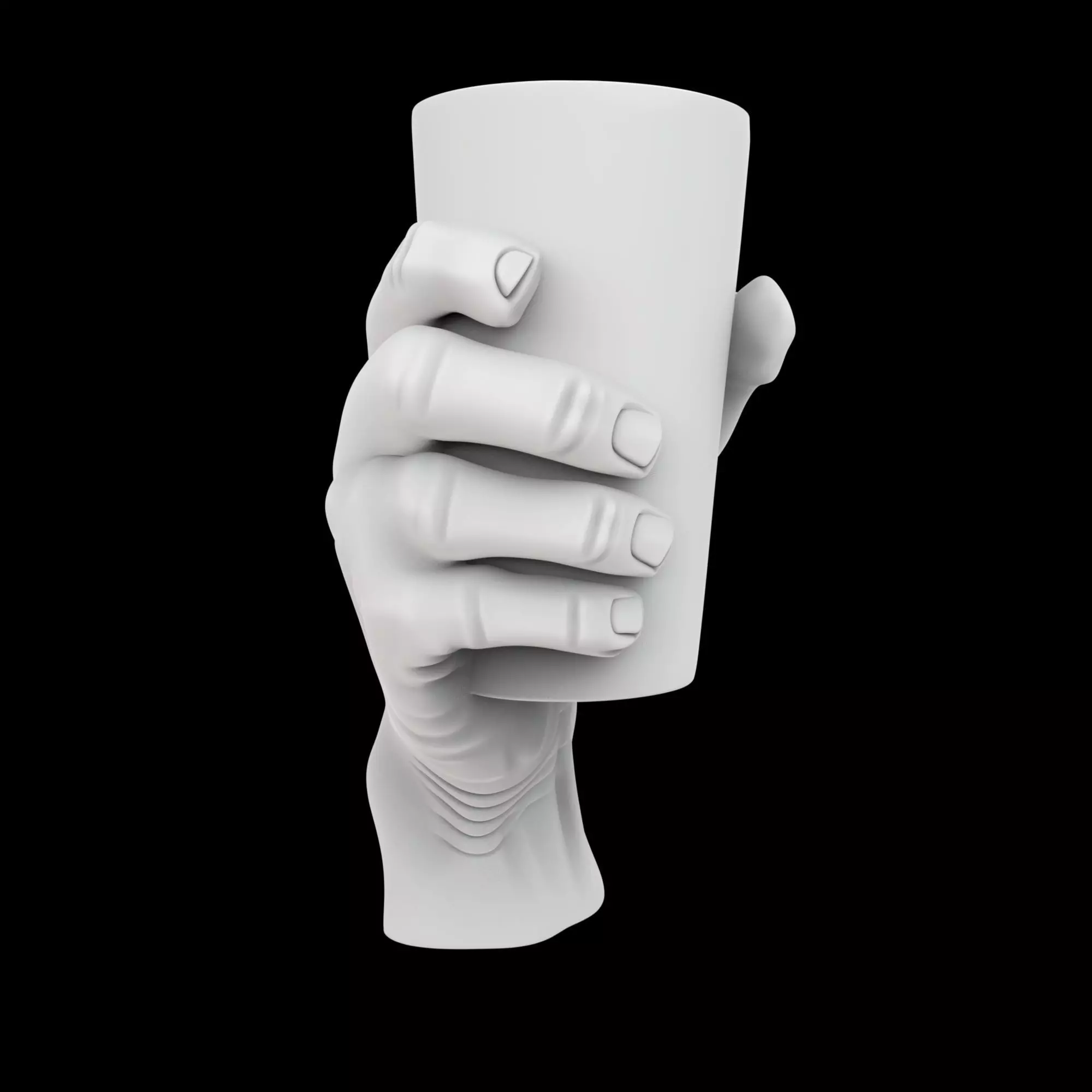 Zombie Hand Cup Holder 3D Print Model 3D print model