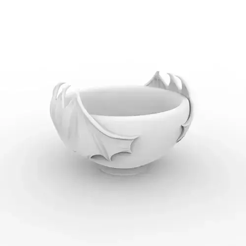 Bat Wing Bowl 3D Print Model