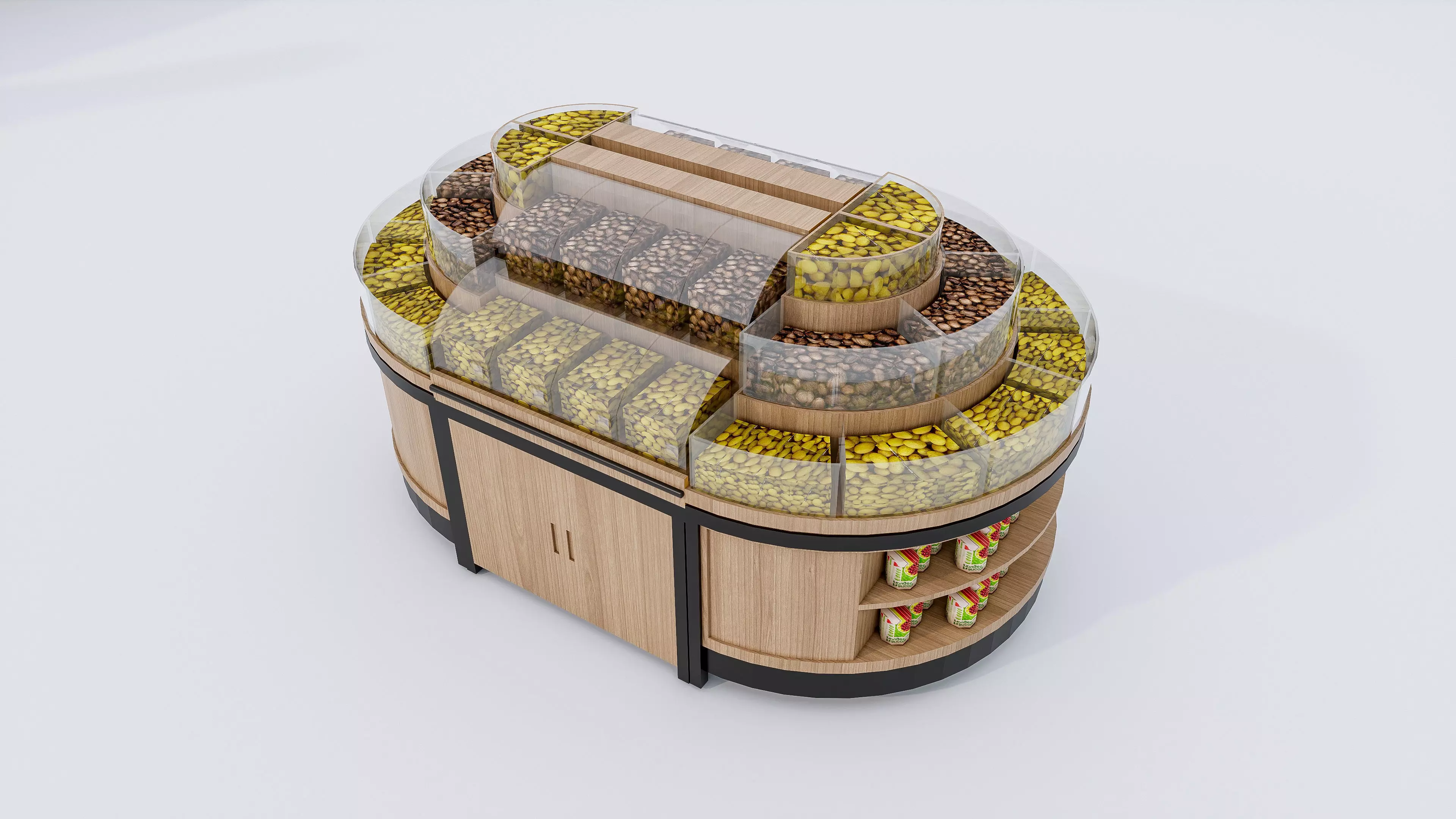 Supermarket Convenience Store Shelves Display Racks 6 3D model_33