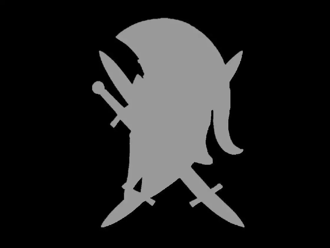 Spartan Helmet with Crossed Swords Sculpture 3D print model_4