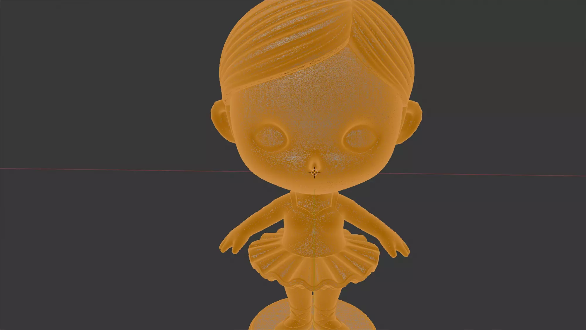 Cute Chibi Ballerina Figurine 3D Print Model 3D print model_5
