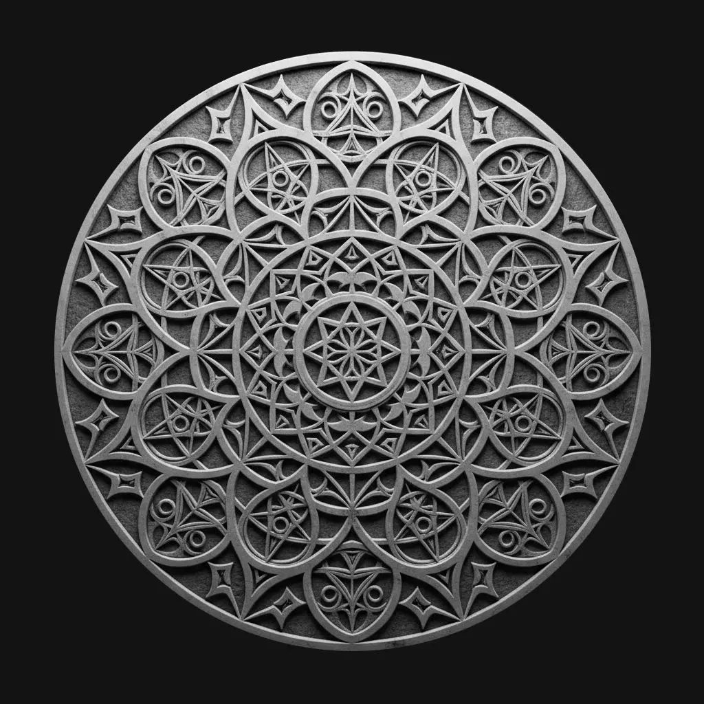 Sacred Geometry Mandala Wall Art 3D print model_0