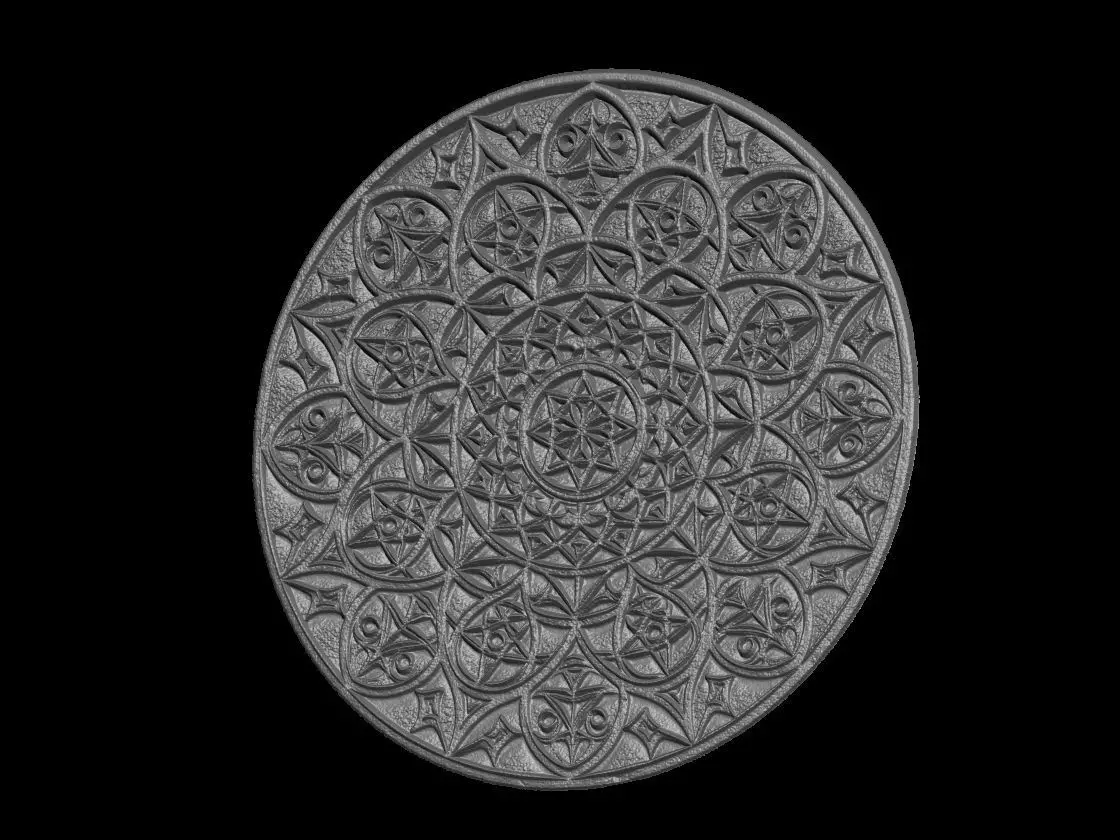 Sacred Geometry Mandala Wall Art 3D print model_2