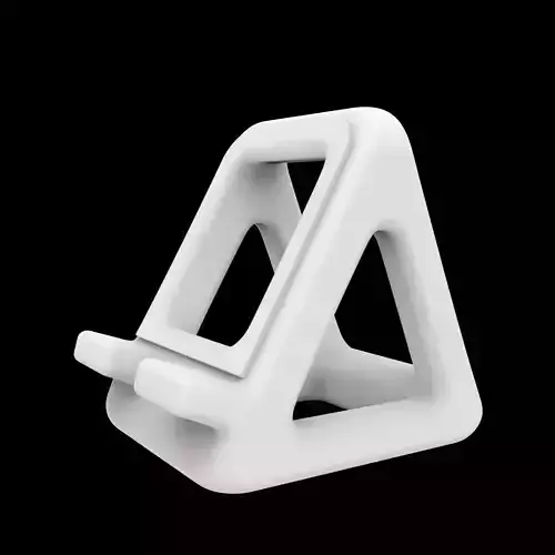 Geometric Triangle Phone Stand 3D Print Model