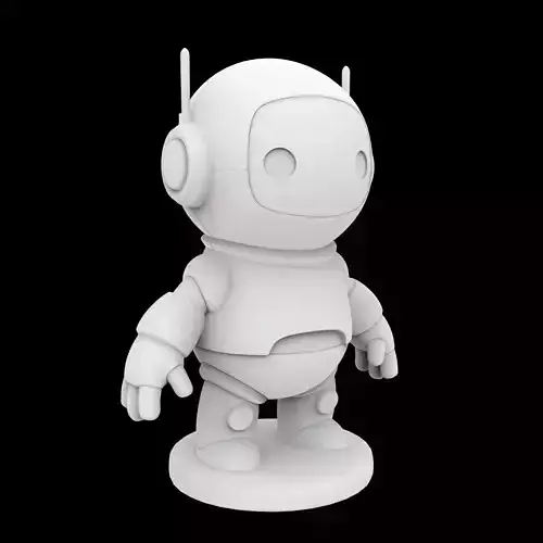 Robot Companion Figurine 3D Print Model