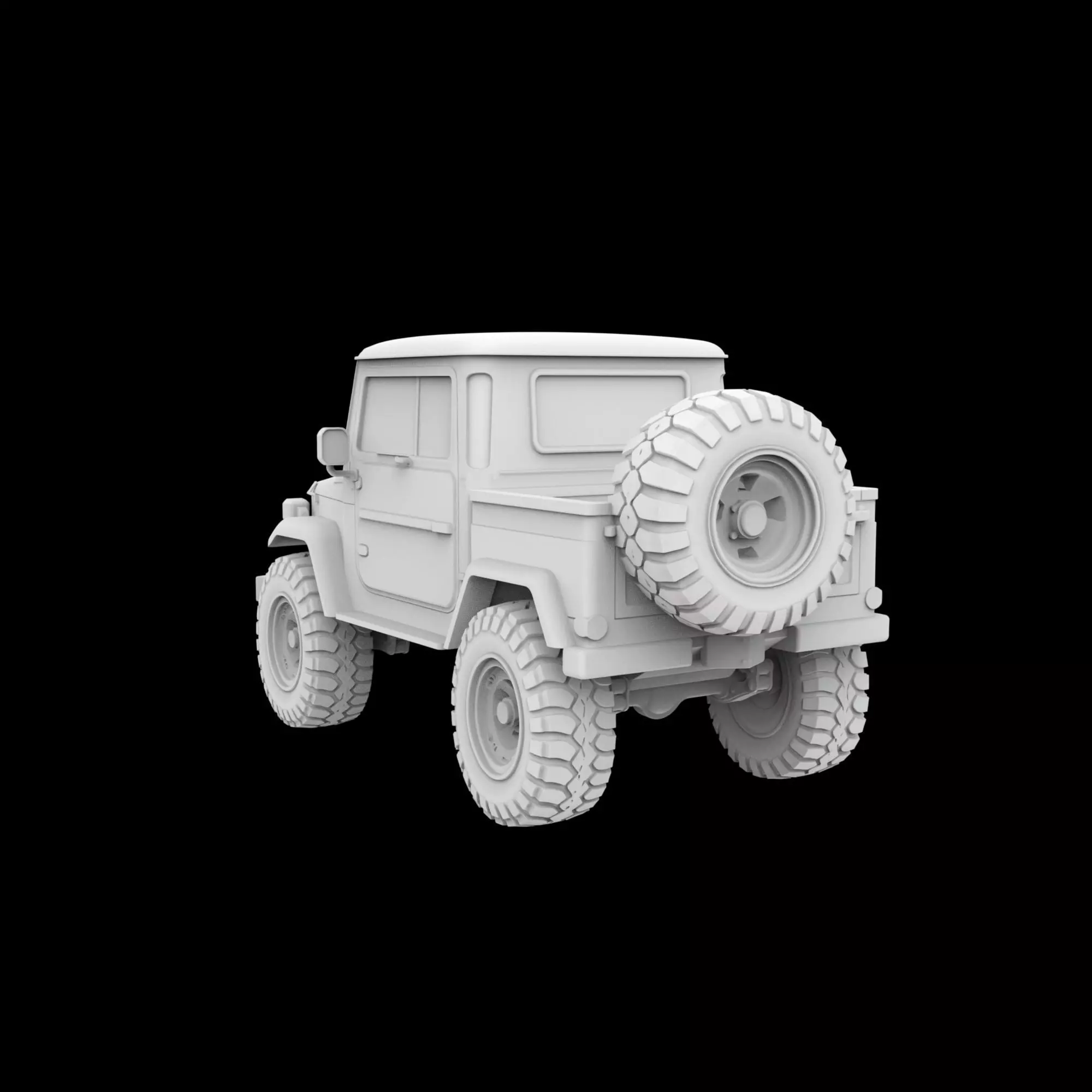 Toyota Offroad Truck 3D Print Model 3D print model_2