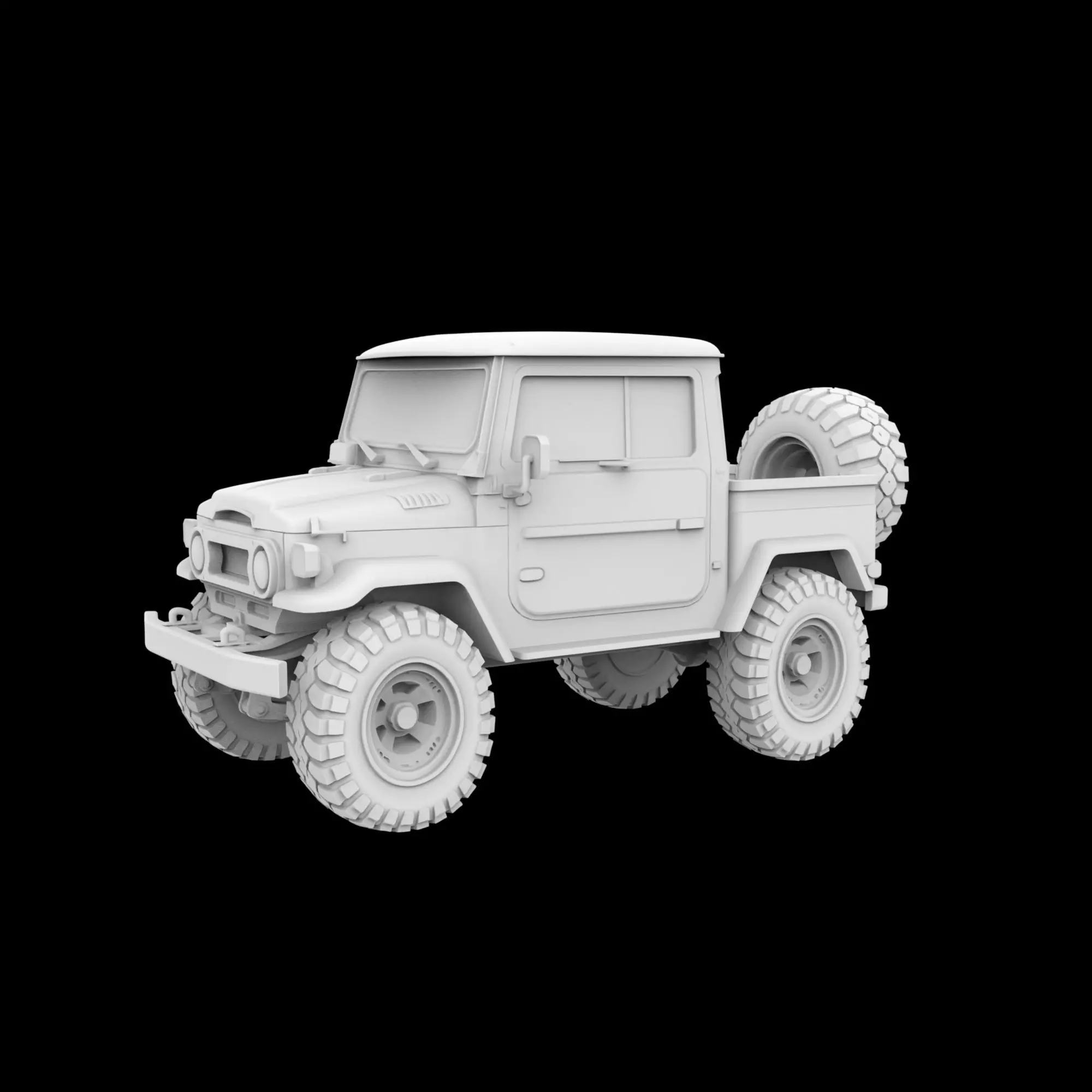 Toyota Offroad Truck 3D Print Model 3D print model_1