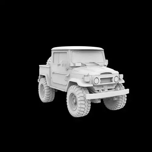 Toyota Offroad Truck 3D Print Model
