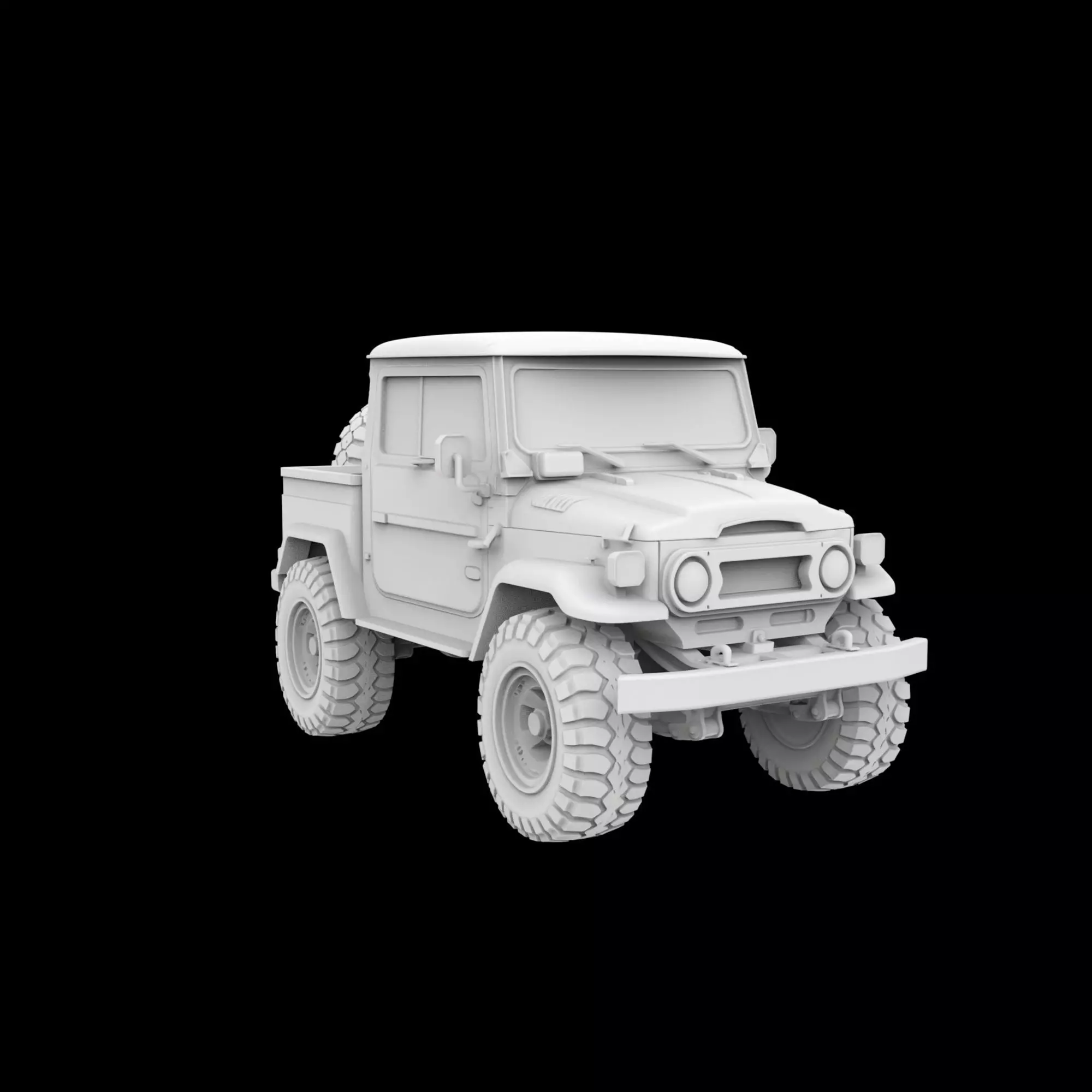 Toyota Offroad Truck 3D Print Model 3D print model_0