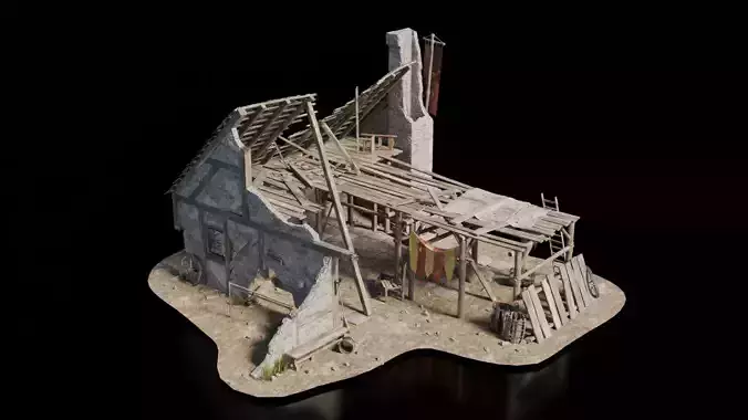 Destroyed House Medieval