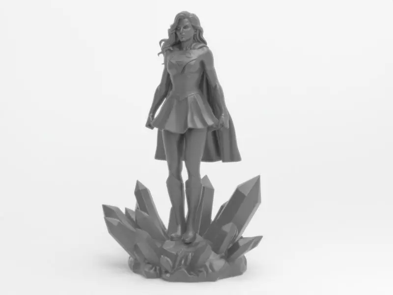 SuperGirl Fan-Art 3D print model_7