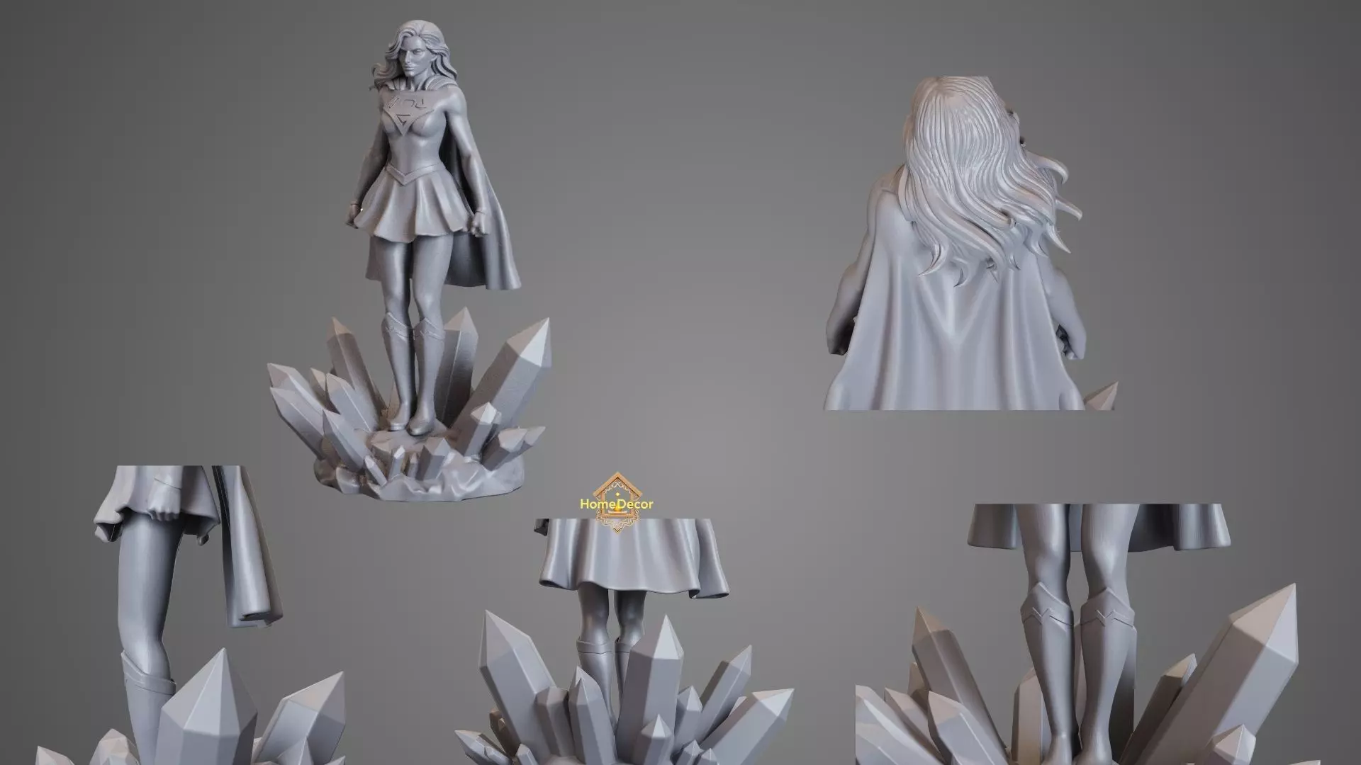 SuperGirl Fan-Art 3D print model_1
